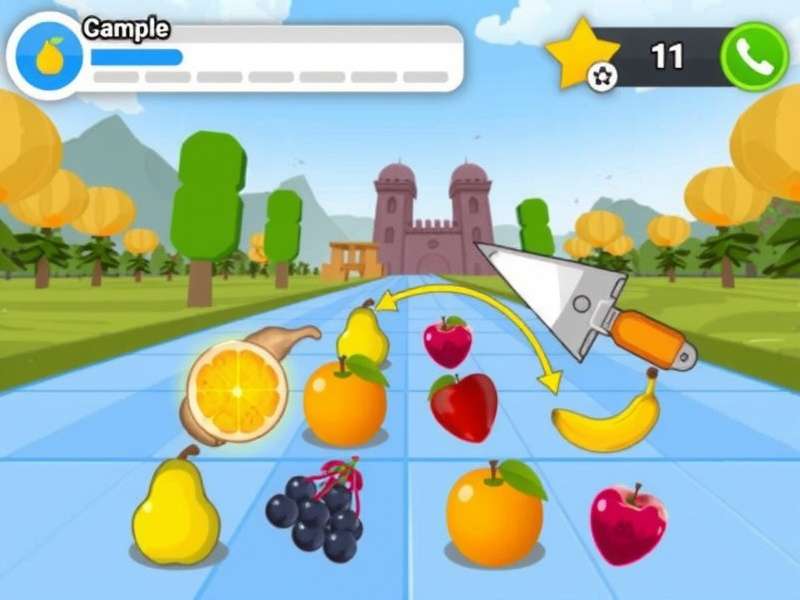 Fruit Chop Gameplay Screenshot